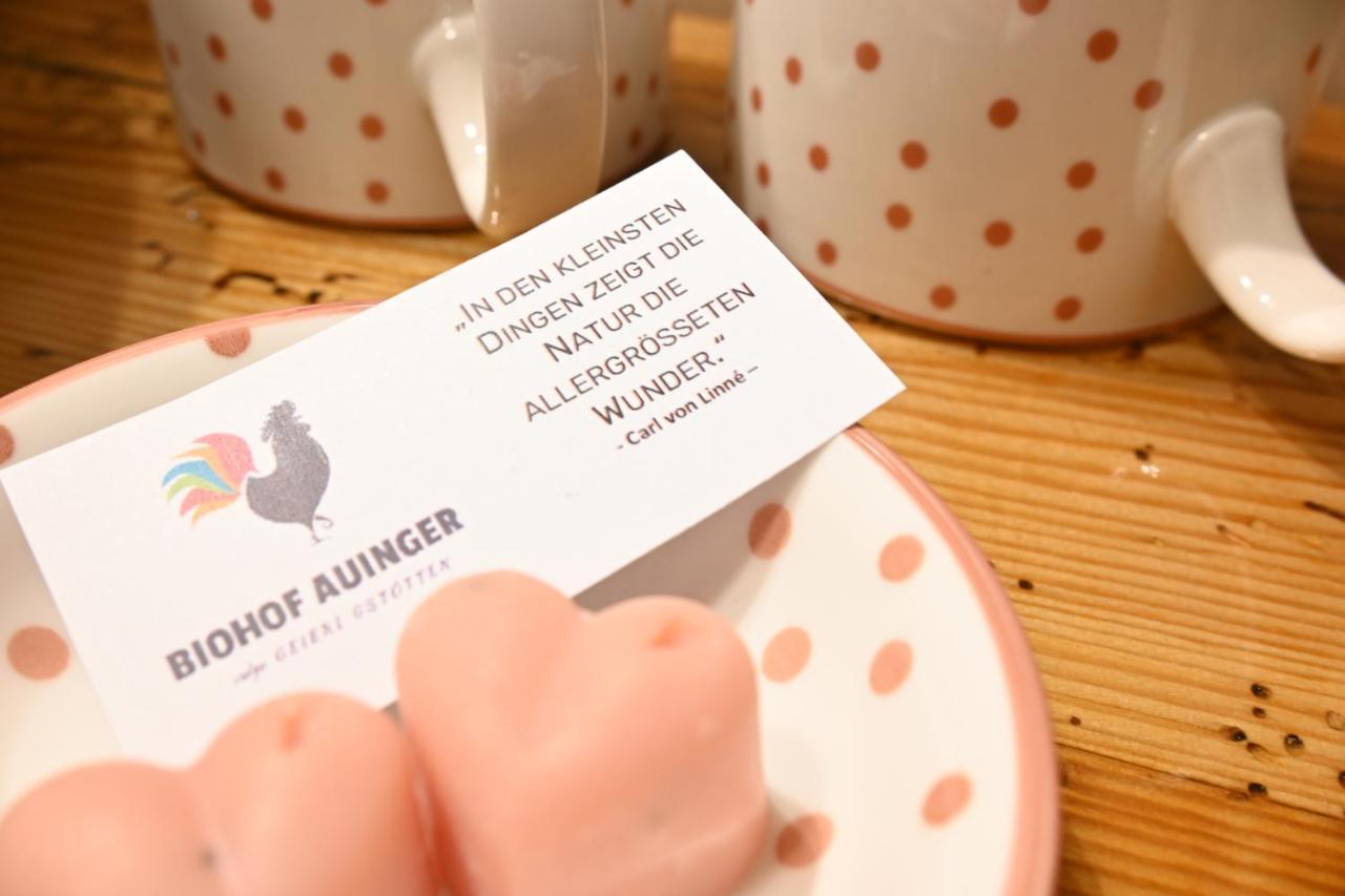 Apartament Biohof Auinger, Der Tiererlebnishof Aurach am Hongar Zewnętrze zdjęcie